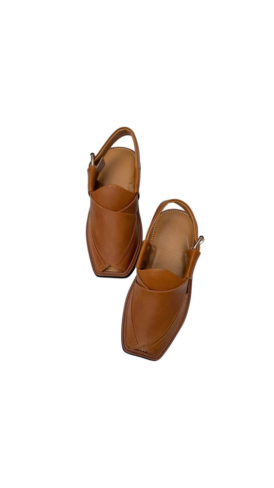 Side Patty Design High Kurram Peshawari Chappal Desert Color 1678