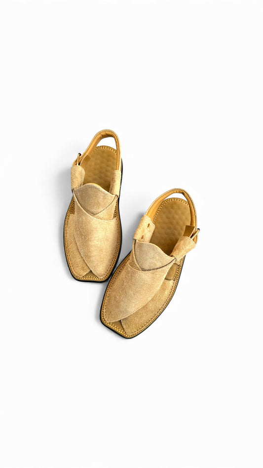 Handmade Peshawari Chappal Suade Leather
