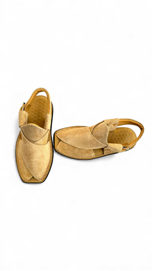 Handmade Peshawari Chappal Suade Leather